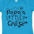 thumbnail image 4 of Inktastic Papa's Little Girl with Hearts Flower and Butterfly Girls Baby Bodysuit, 4 of 5