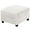 Velvet White, variant on Lapalife Stretch Ottoman Covers Square Ottoman Slipcovers Footstool Cover (L, Brown)