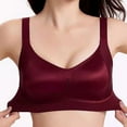 thumbnail image 7 of Sheghy Supportive Everyday Bras Women's B Cup Lace Back Closure Adjustable Shoulder Strap Thin Breathable Comfortable Wire-Free Bra,Red XXL, 7 of 7