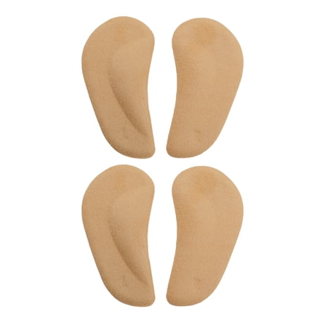 Unique Bargains 2 Pair Arch Support Inserts Two-tone Comfortable Foot Arch Supports 3.35"x1.65"x0.2" Yellow