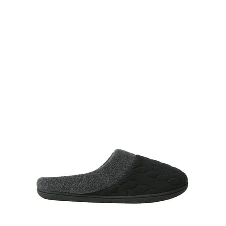 DF by Dearfoams Women's Quilted Fleece Clog Slipper