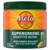 Metamucil Supergreens Digestive Blend, Fiber Supplement + Greens Powder. Kiwi Apple, 30 Servings