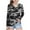 Dark Gray, variant on dazeni Girl's Camo Print Long Sleeve Tee Shirt V Neck Fall Casual Tee Tops Loose Casual Tuinc Tops for Kids