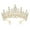 Golden, variant on Yesbay Bridal Crown Tiara Princess Queen Fairy Bridal Headpiece Wedding Crown Alloy Birthday Party Prom Gift