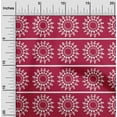thumbnail image 1 of oneOone Viscose Jersey Fabric Stripe & Mandala Block Print Fabric BTY 60 Inch Wide, 1 of 5