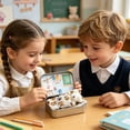 thumbnail image 4 of Pocket Bear in Tin Box, Mini Plush Toy Keepsake with School-Themed Illustration, Comfortable Gift for First Day of School Students, 4 of 6