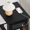 thumbnail image 6 of Industrial Side Table with Charging Station, 3-Tier End Table with USB Ports and Outlets for Small Space in Living Room & Bedroom, Farmhouse Wooden Sturdy Couch Bedside Nightstand, 6 of 9