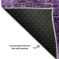 thumbnail image 3 of Addison Rugs Mayfield Washable Transitional Organic Eggplant Rectangle Rug, 10' x 14', 3 of 6