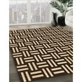 thumbnail image 2 of Ahgly Company Indoor Square Patterned Black Bean Brown Area Rugs, 3' Square, 2 of 6