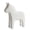 White, variant on Dala Horse Statue, Hand-Carved Wooden Horse Figurine for Home Decor, Traditional Folk Art Ornament for Shelf, Desk, Living Room, Gift Idea