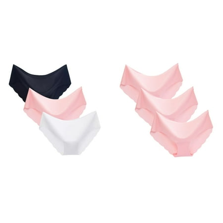 2-Pack 3PC Women s Non- Ice Silk Breathable Midwaist Solid Color Underwear Christmas Lingerie for plus Size Women plus Size Bustier Lingerie for Women Bridal Lingerie for Women Olive Lingerie for