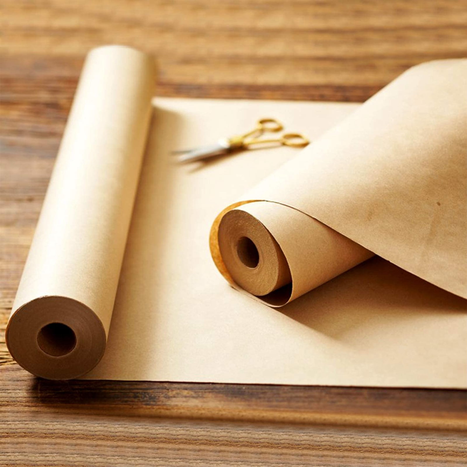 Kraft Wrapping Paper -11.8” x 98.5' Natural Kraft Wrapping Paper for Packing Recyclable Craft Construction and Packing Paper for Gift Wrapping, Packing Paper for Moving,Shipping, Floor Covering