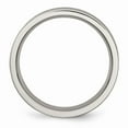 thumbnail image 2 of Titanium with Blue Double Groove 8.5mm Polished Band Size: 12; for Adults and Teens; for Women and Men, 2 of 6