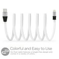 thumbnail image 2 of Hypergear Flexi - Lightning cable - Lightning male to USB male - 6 ft - white - flat, 2 of 4