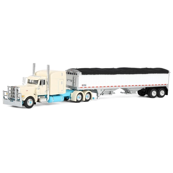 First Gear DCP 1/64 Peterbilt 389 Semi Truck with Wilson Pacesetter Grain Trailer, Capitola Trucking 60-2207