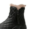thumbnail image 4 of Bottes de Neige d'Hiver Doublées Chaudes Bottes Courtes Mode pour Randonnée Randonneur Chaud Hiver 35 Noir, 4 of 9
