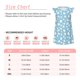 thumbnail image 3 of Balery Blue Popcorn Camisón de princesa para niñas, pijama de algodón con mangas abullonadas, suave y bonito.-X-Large, 3 of 6