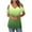 Green, variant on Women's Plus Size Cold Shoulder V-Neck Tee & Blouse Tops | Short Sleeve Casual Summer Tunic T-Shirt