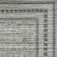 thumbnail image 2 of 8'x10' Grey Machine Woven UV Treated Bordered Indoor Outdoor Area Rug, 2 of 4