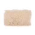 thumbnail image 3 of Moe's Lamb Fur Rectangle Pillow in Cream, 3 of 4