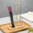 thumbnail image 6 of Glass Incense Holder, Black Incense Sticks Burner Holder with Storage, Hang Upside Down Incense Holder for Sticks with Glass Ash Catcher for Meditation Yoga Spa Room Decor, 1 Pcs, 5.9x3.03x10.03", 6 of 8