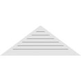 76"W x 157/8"H Triangle Surface Mount PVC Gable Vent 5/12 Pitch