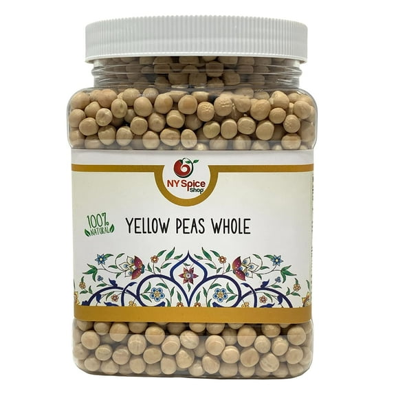 Yellow Peas Whole - Yellow Peas, Whole peas, Dried peas - Fresh Peas - 1.5 Lbs. Jar | 1.5 Pounds |