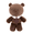 Bear – Brown, variant on Soft Stuffed Bunny or Bear Plush Toy with Flower, Cute Huggable Design, Ideal Gift for Loved Ones