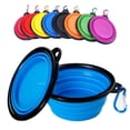 thumbnail image 4 of Pet Foldable Silicone Bowl Foldable Dog Food Bowl Outdoor Pet Travel Bowl with Hooks Portable Dog Food Container Feeding Device, 4 of 4