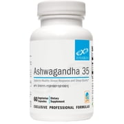 XYMOGEN Ashwagandha 35 - Shoden Ashwagandha Adaptogen Support - Aids Healthy Stress Response & Sleep Quality - Vegetarian, Gluten-Free & Soy-Free - 60 Capsules