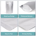 thumbnail image 4 of Thick Layer Heat Sealable Mylar Bags - 50 Pieces Aluminum Foil Flat Bottom Bags, 4 of 5