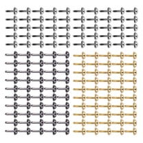 150Pcs Round Nail Tacks 12mm Metal Electroplated Color Widely Dome Nail Tacks for Bag Clothes DIY,Round Head Nails,Round Head Tacks