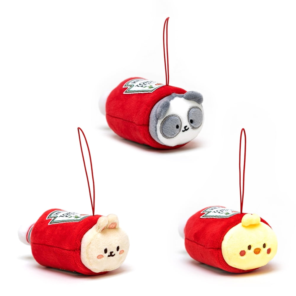 Anirollz Coosy x Heinz Ketchup Mini Plush Stuffed Animal Keychain
