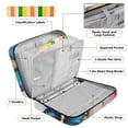 thumbnail image 4 of Haosy Accordion File Organizer Zipper Binder 500 Sheet 6-Tab Expanding File Folder Multi-Pocket 1.2 Inch 3 Ring Flower Butterfly Marble, 4 of 7