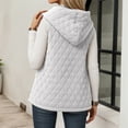 thumbnail image 6 of Gaexia Vest for Women ,Winter Lightweight Quilted Hooded Vest Warm Thin Padded Sleeveless Jacket Cozy Soft Lined Casual Fall Fashion Outerwear, 6 of 6