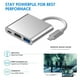 thumbnail image 5 of Wartleves Adaptador HUB USB-C tipo C a USB HDMI 4K TV PD Cable para Pro SamsuU3 nuevo P8, 5 of 6