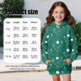 thumbnail image 7 of Psesaysky Girls Casual Long Sleeve Hoodies Golf Clubs Print Oversized Fleece Pocket Sweatshirt Oversized Tops Trendy Outfits for 5-6 Years, 7 of 7