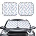 thumbnail image 2 of Balery 2 Piece Cute Poodle Dog Car Windshield Sun Shade|Foldable Front Windshield Shade for Car Front Window for Most Sedans SUV Truck-Large, 2 of 7