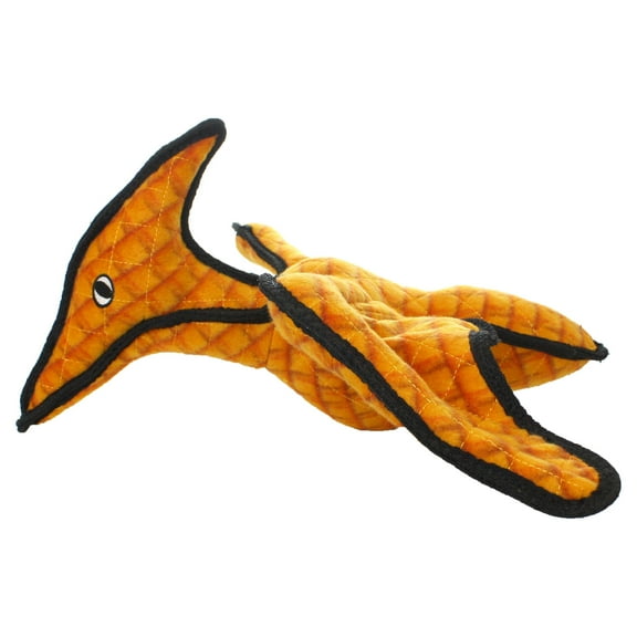 Tuffy Dinosaur Pterodactyl Durable Plush Squeaker Dog Toy