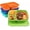 4 Pack(Jewel Brights), variant on KALAKALA 4 Pack Bento Lunch Box Set 3 Compartment Food Storage Containers Wheat Straw Meal Prep Lunch Box Plastic Food Storage Containers, Microwave and Dishwasher Safe (light colour)