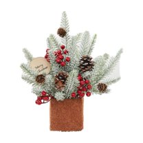 Christmas Tree With Lights 13.78inch Artificial Christmas Trees On Clearance Mini Christmas Tree Desktop Christmas Tree With LED String Lights for Home Office Party Christmas Decoration