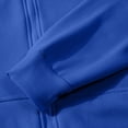 thumbnail image 6 of Women's 2 Piece Fall Active Sets Loose Fit Zip Front Hooded Track Top Drawstring Jogging Pants Athletic Daily Outfits Royal Blue XXL, 6 of 6