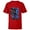 Red, variant on Marvel Spider-Man: Across the Spider-Verse Spider-Punk Back - Short Sleeve T-Shirt for Kids - Customized-White