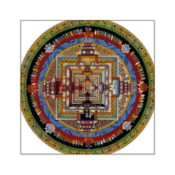 CafePress - Kalachakra Square Sticker - Square Sticker 3" x 3"