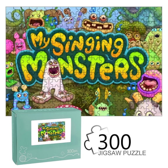 My Singing Monsters-themed Wooden jigsaw Puzzle for home Decoration or gift for fans friend,family.300pc
