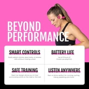 H2O Audio Betty x TRI 2 Multi-Sport Waterproof Bone Conduction Headphones – IPX8 Waterproofing, Bluetooth 5.3, Built-in MP3, 8GB – Swimming, Running, Triathlon, Open Ear – Pink