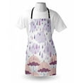 thumbnail image 3 of Autunm Apron Abstract Double Exposure Umbrella Parasol Motifs on Nostalgic Polka Dots Backdrop, Unisex Kitchen Bib Apron with Adjustable Neck for Cooking Baking Gardening, Lilac Pink, by Ambesonne, 3 of 3