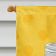 thumbnail image 3 of Carolines Treasures BB8252CHF Mason Jar Cocktail Yellow Polkadot Flag Canvas House Size , Large, Multicolor, 3 of 4