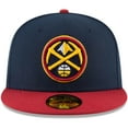 thumbnail image 2 of Men's New Era Navy/Red Denver Nuggets 2-Tone 59FIFTY Fitted Hat, 2 of 6