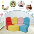 thumbnail image 6 of Kinbor Toddler Couch Daycare Furniture, 8pcs Seating Set Children Chairs Sofas Colorful Flexible Seating for Daycare Preschool Playroom, 6 of 9